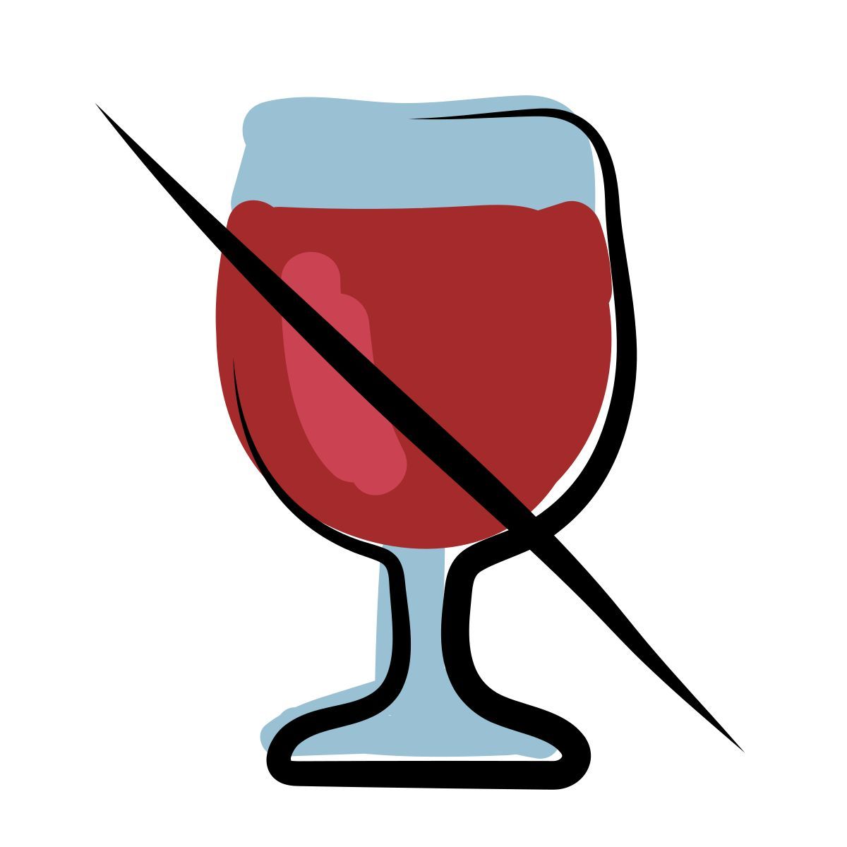 matisse style no alcohol icon