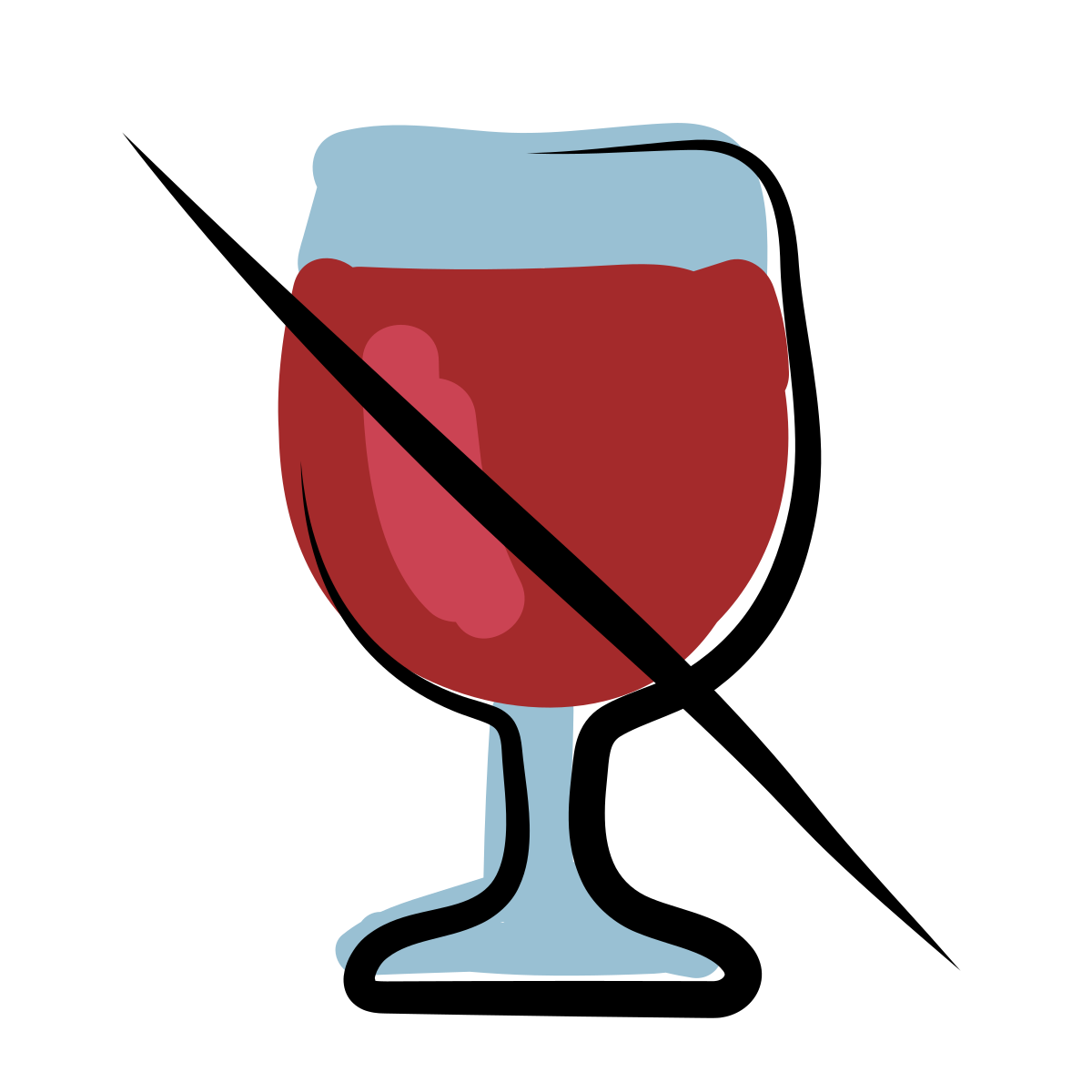 matisse style no alcohol icon