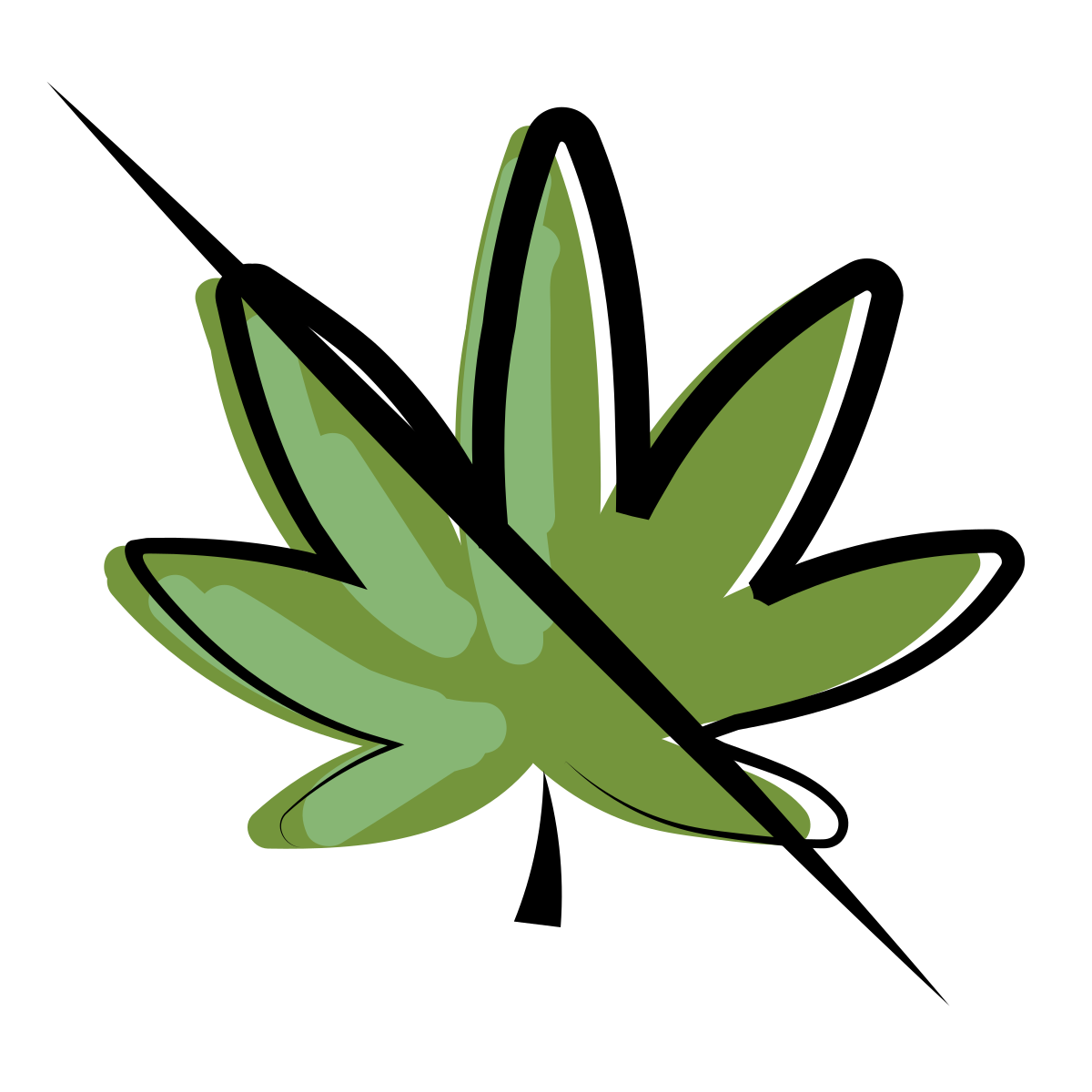 matisse style no drugs icon