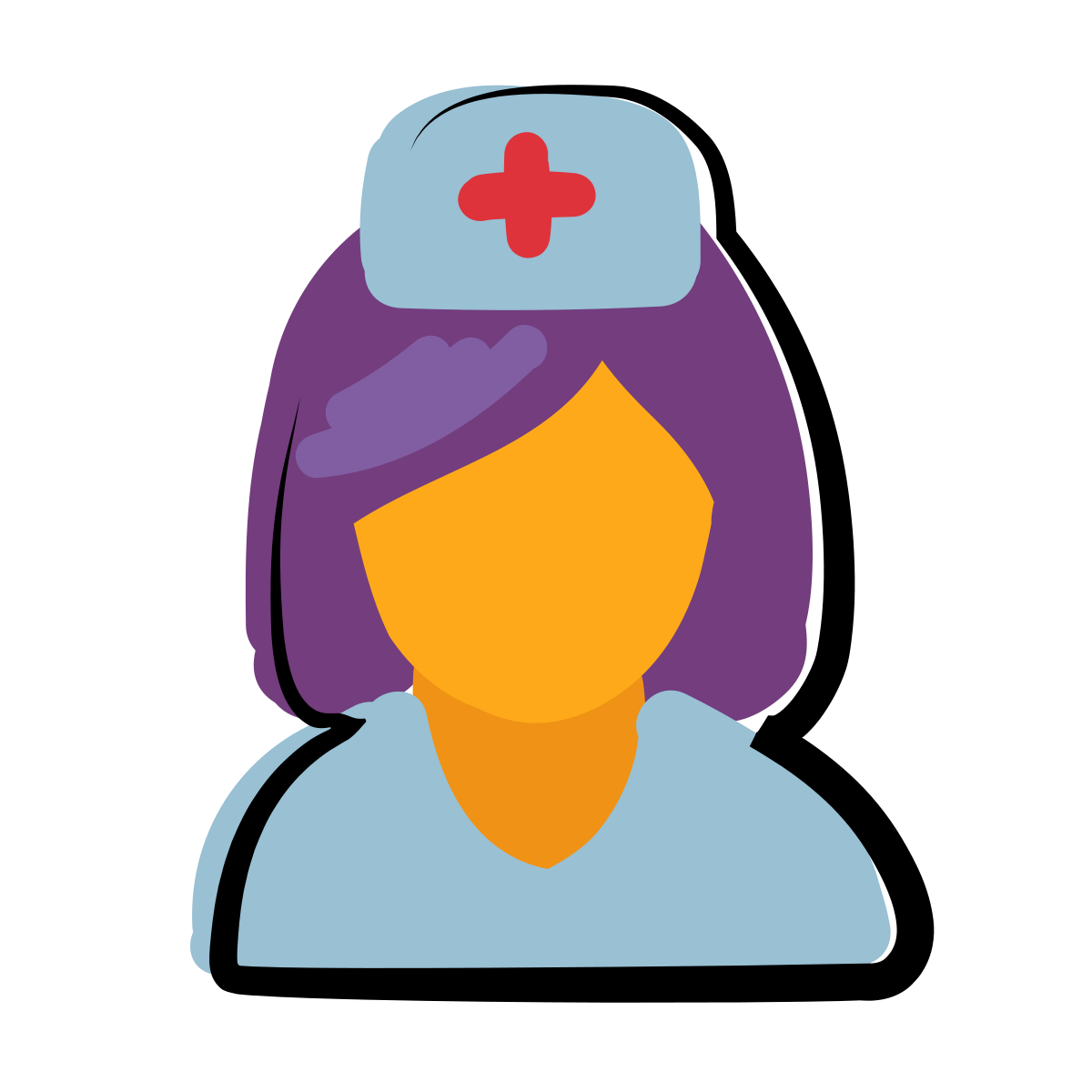 matisse style nurse female icon