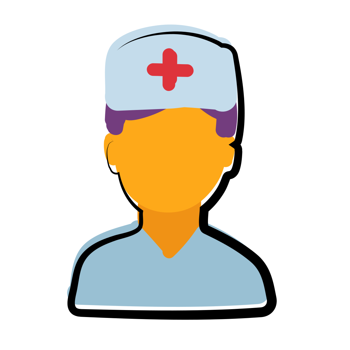 matisse style nurse male icon