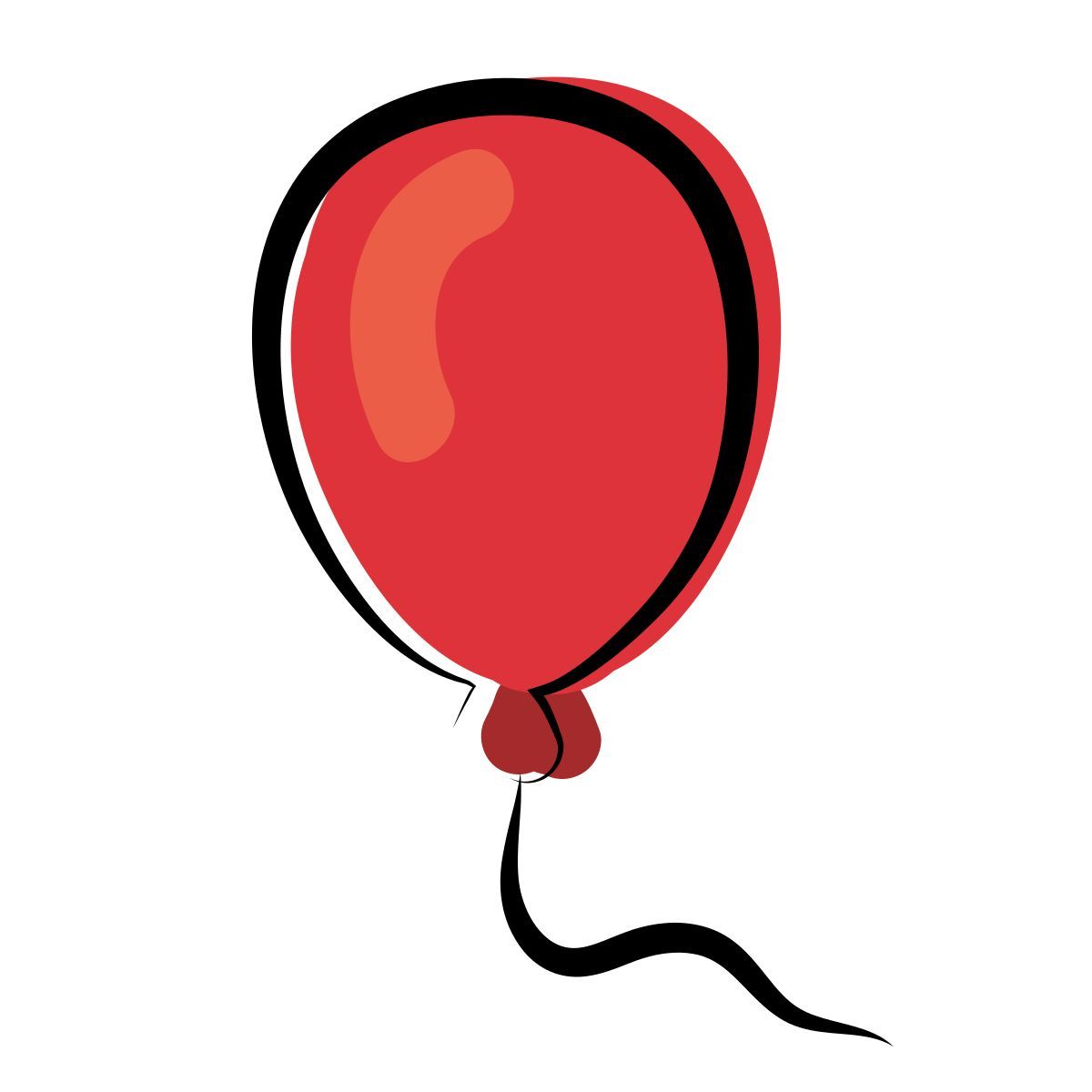 matisse style party balloon icon