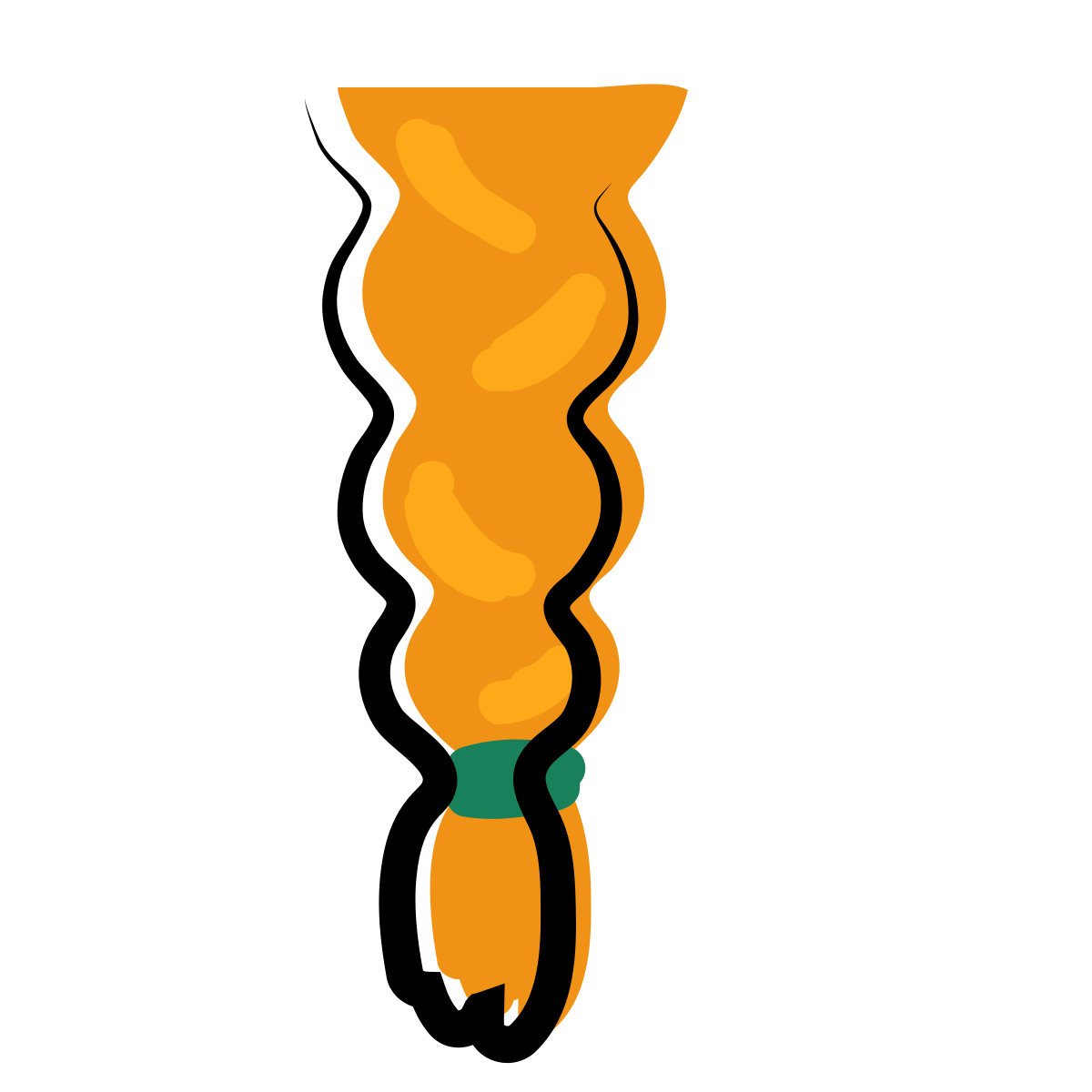 matisse style pigtail icon