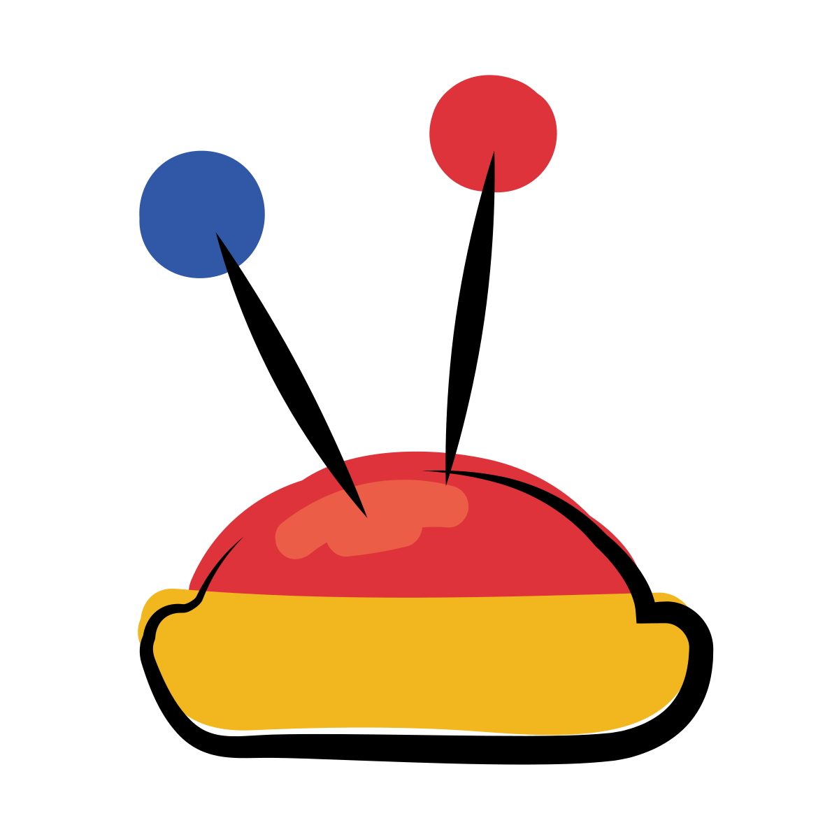matisse style pin cushion icon