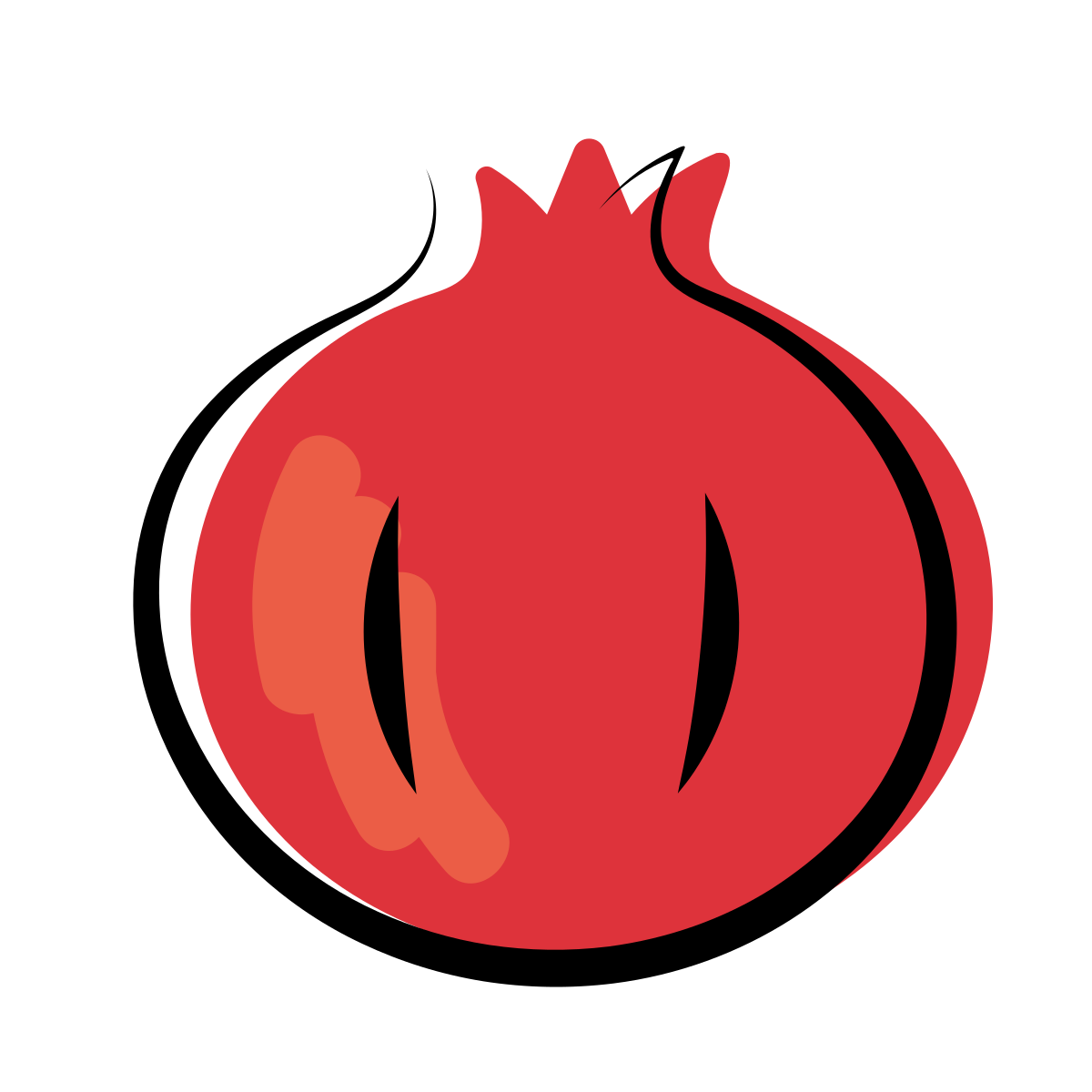 matisse style pomegranate icon