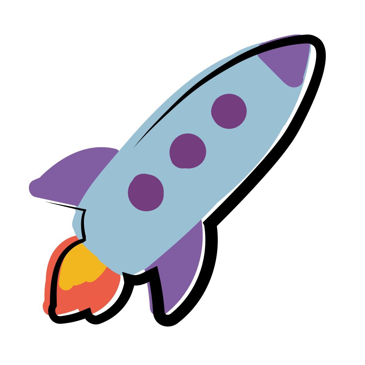 matisse style foguete icon