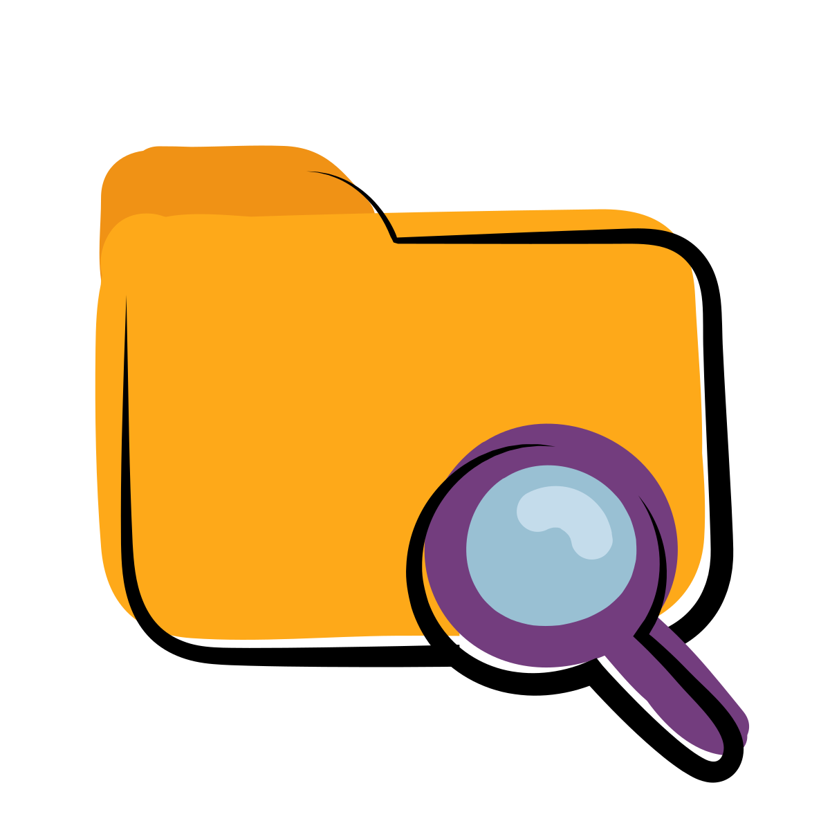 matisse style search folder icon