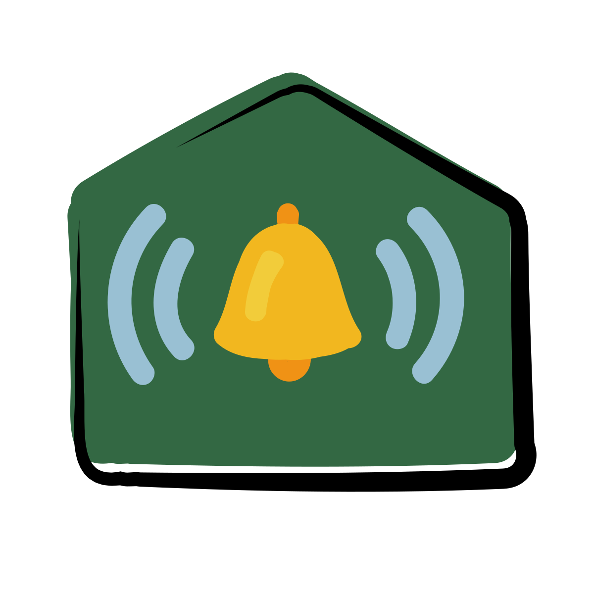 matisse style secured by alarm system icon