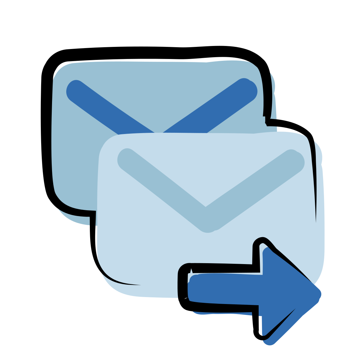 matisse style send mass email icon