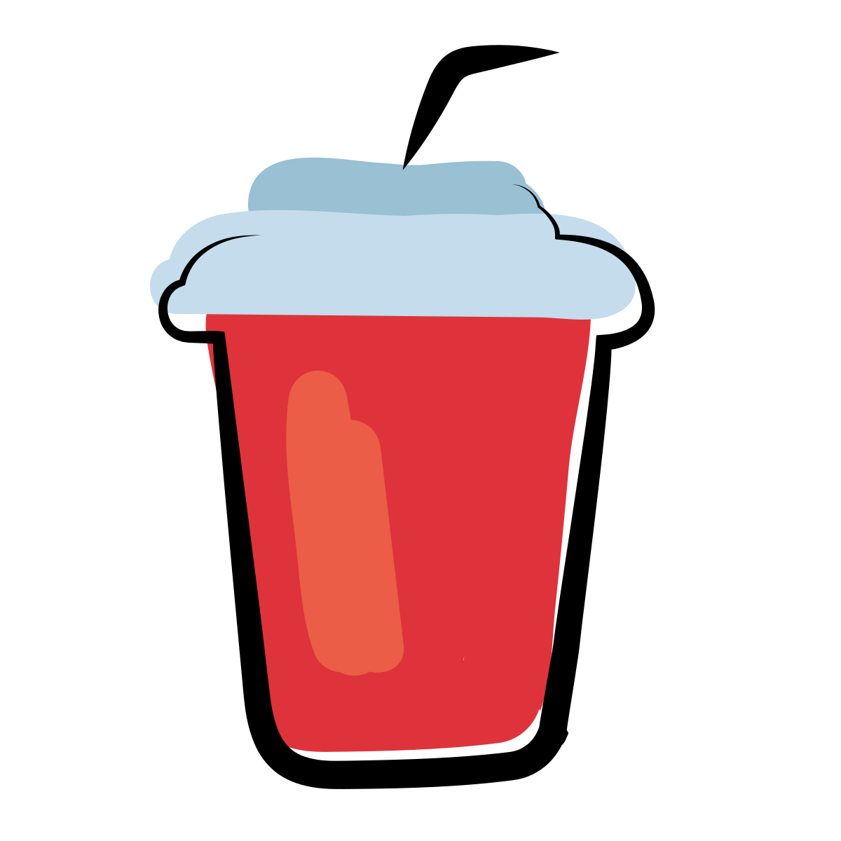 matisse style soda cup icon