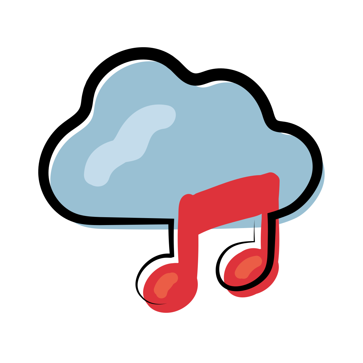 matisse style sound cloud  icon