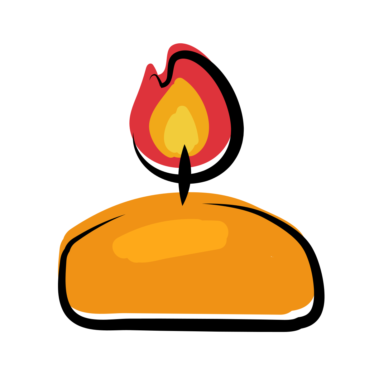 matisse style spa candle icon