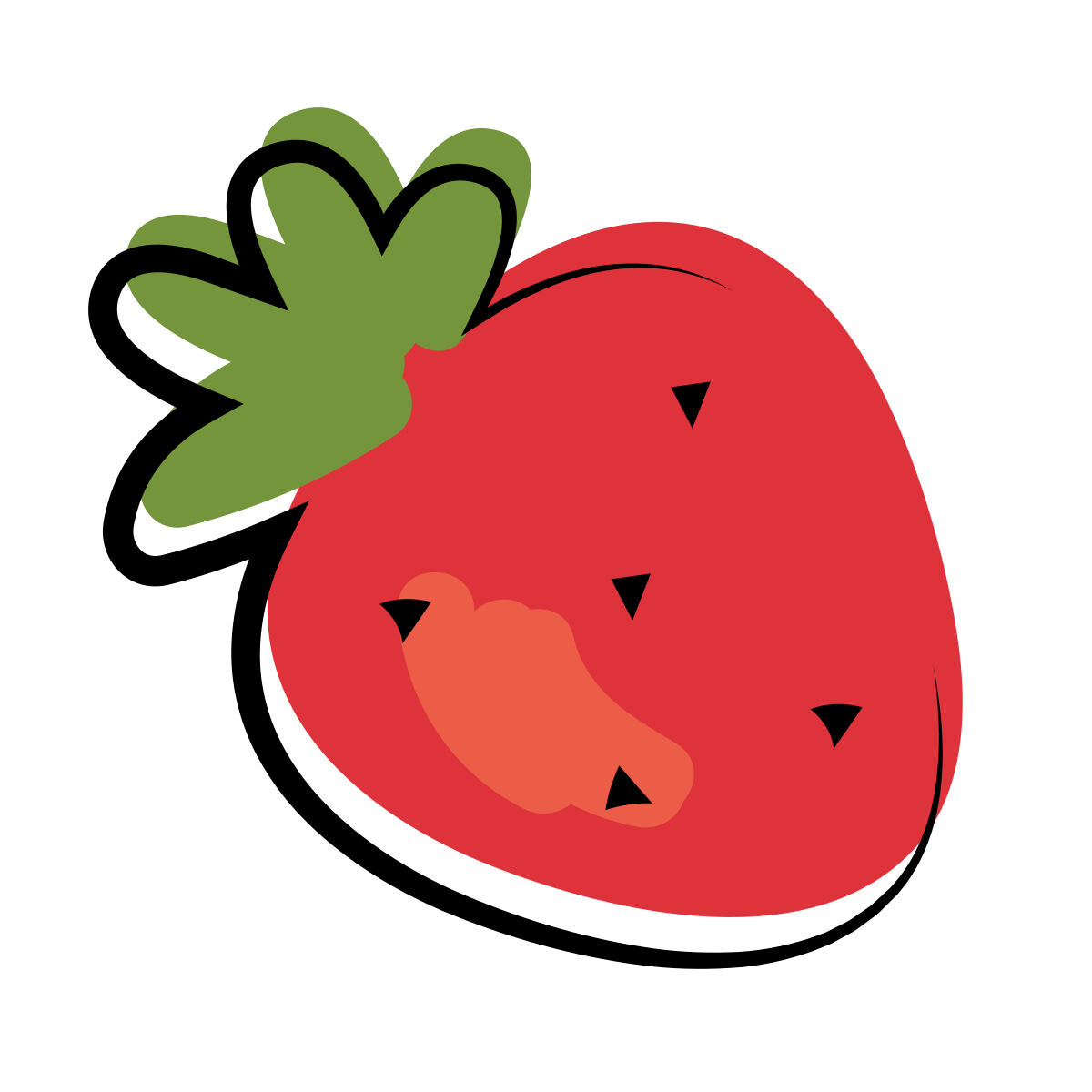 matisse style strawberry icon