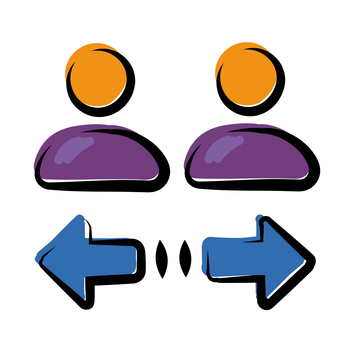 matisse style transfer between users icon