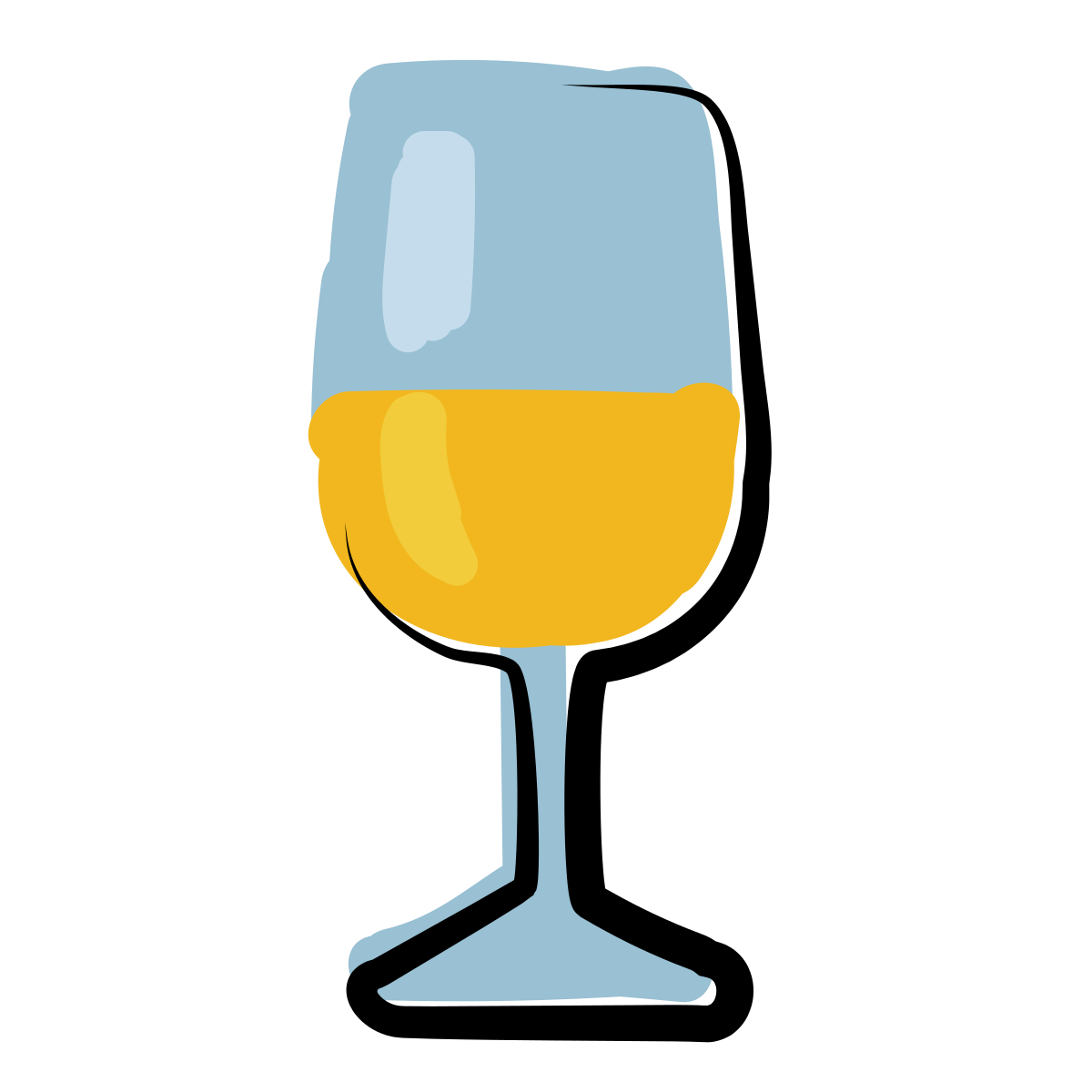 matisse style white wine icon