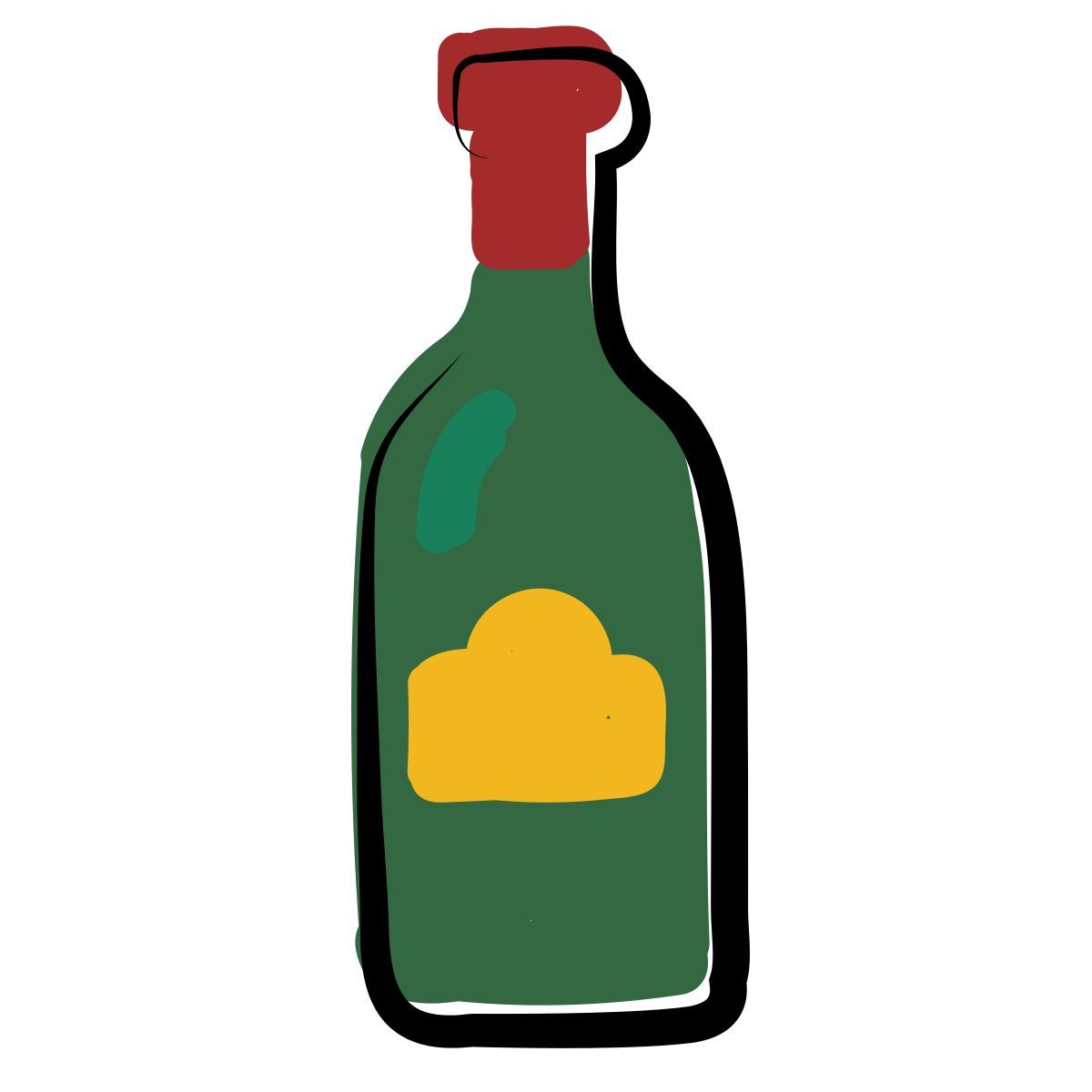 matisse style botella de vino icon