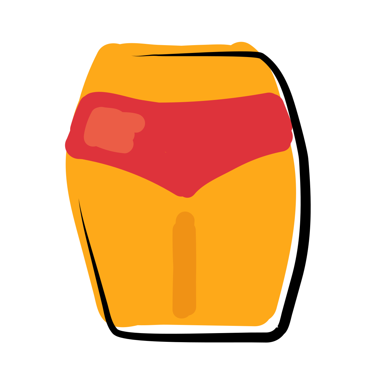 matisse style woman hips icon