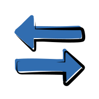 data in-both-directions icon