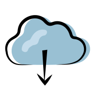 download from-cloud icon