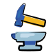 hammer and-anvil icon
