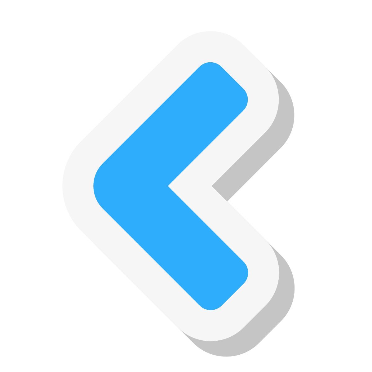 mini stickers style zurück icon