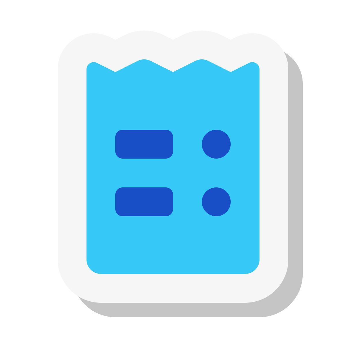 mini stickers style rechnung icon