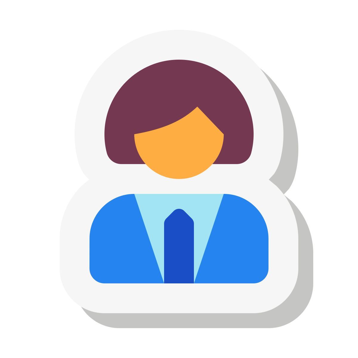 mini stickers style 비즈니스 우먼 icon