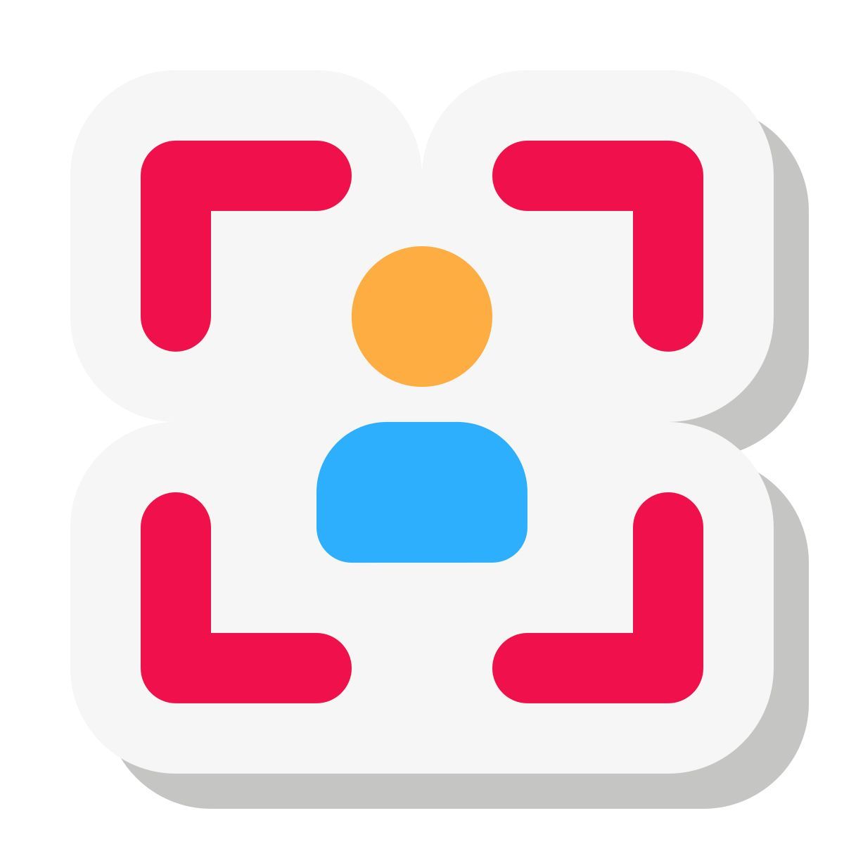 mini stickers style client management icon