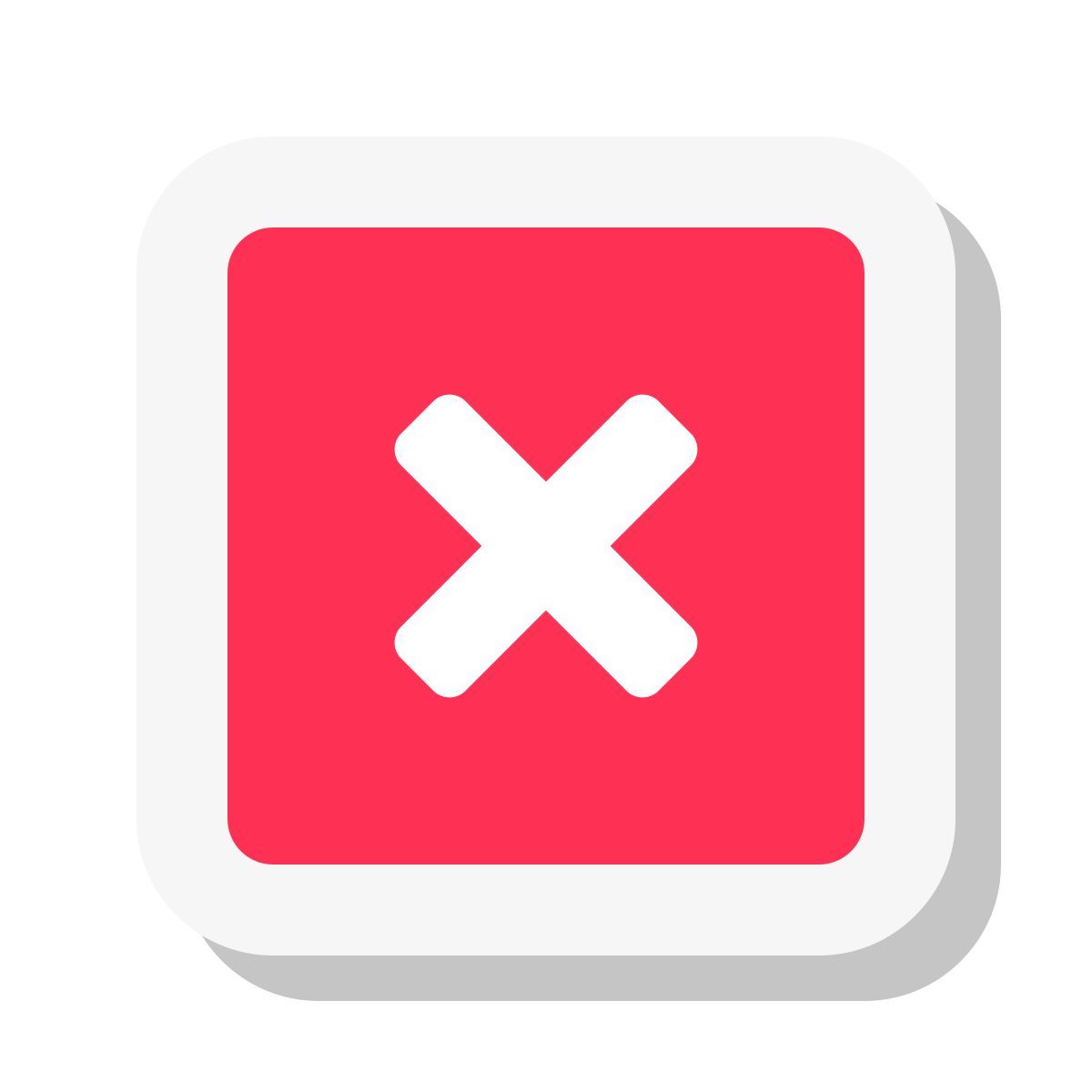 mini stickers style 창 닫기 icon