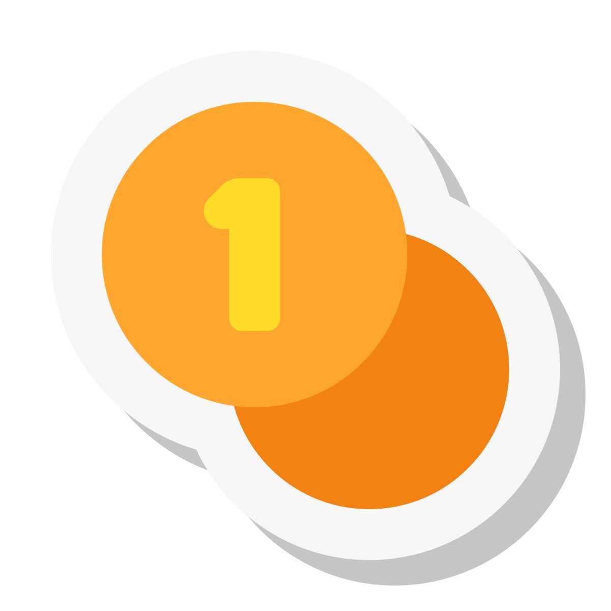 mini stickers style coins icon