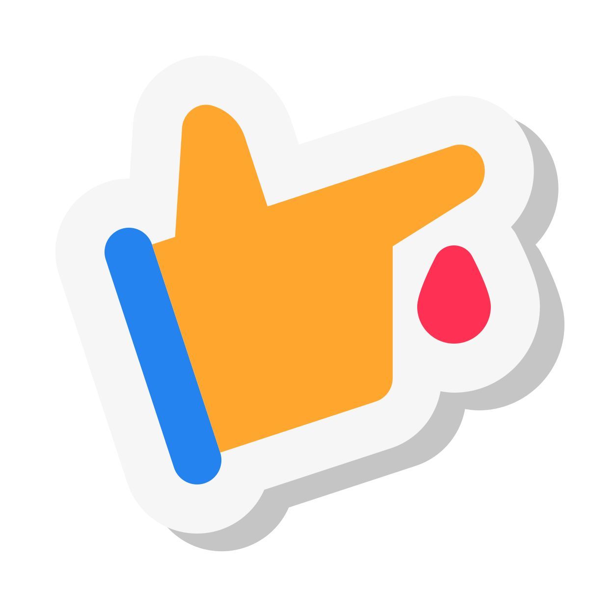 mini stickers style diabète icon