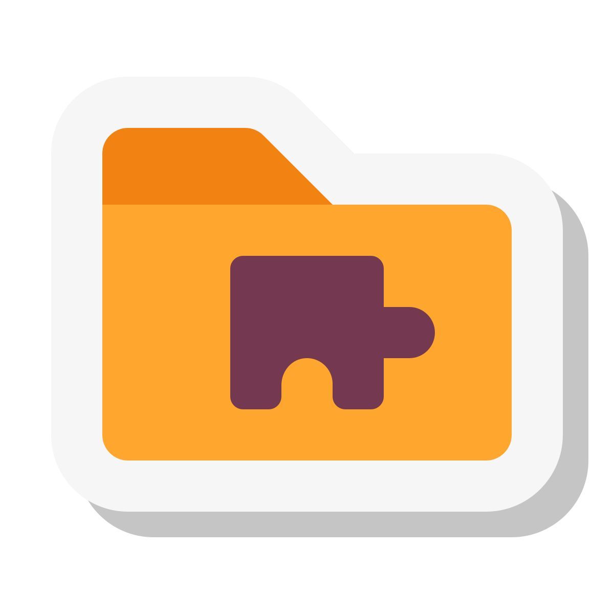 mini stickers style extensions folder icon