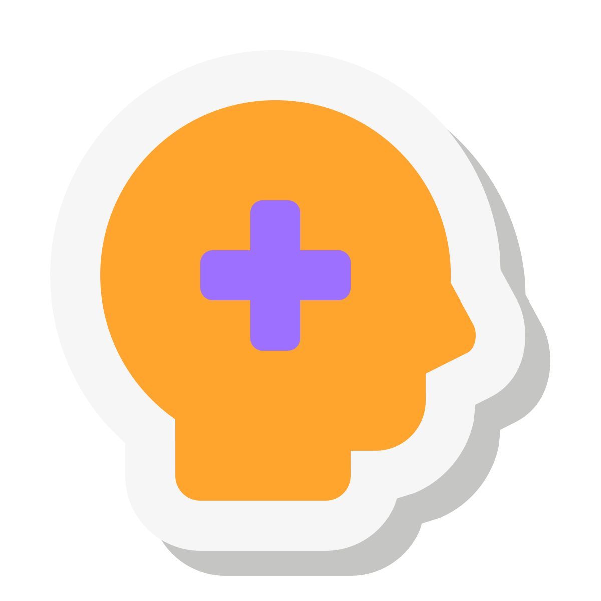 mini stickers style buona decisione icon