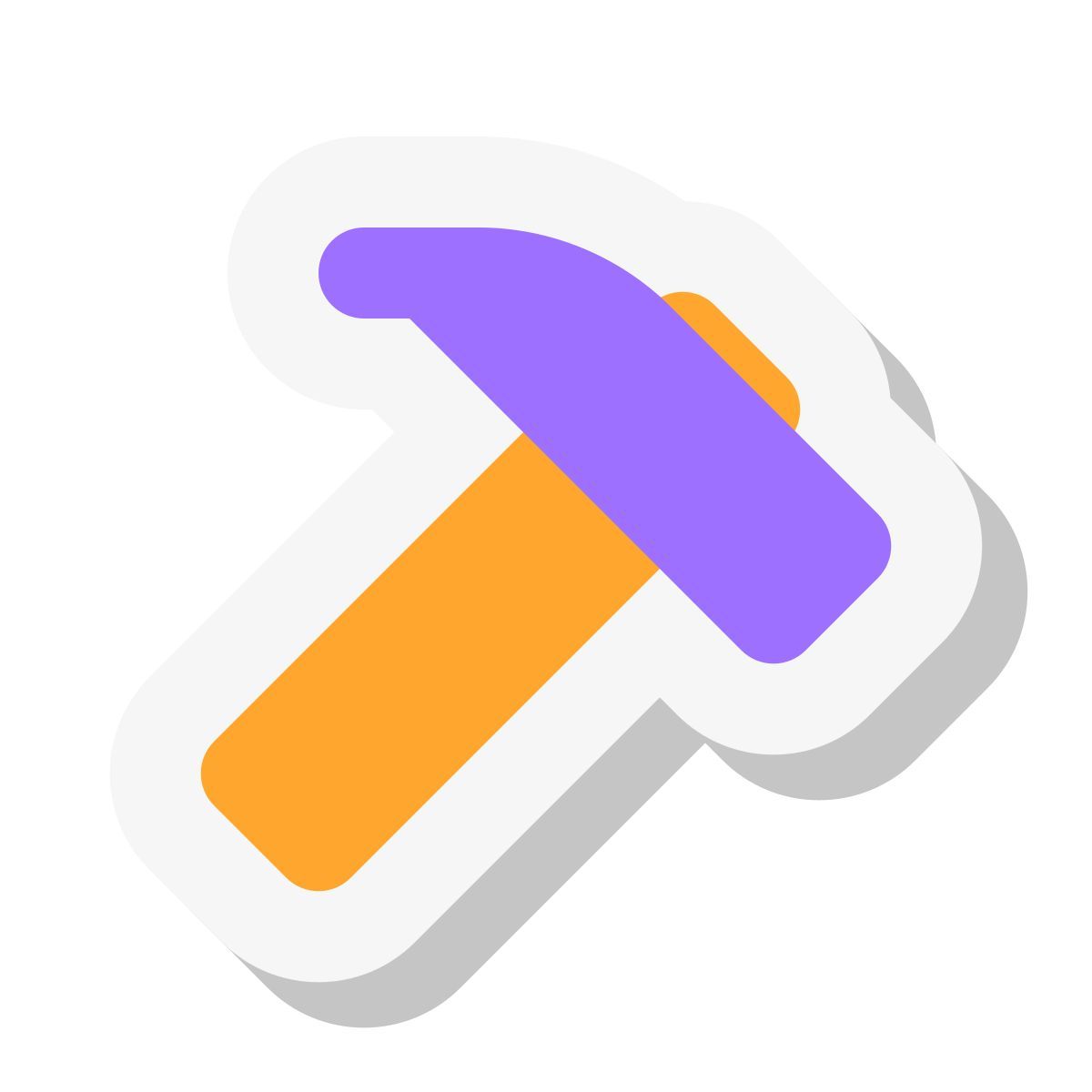 mini stickers style martillo icon