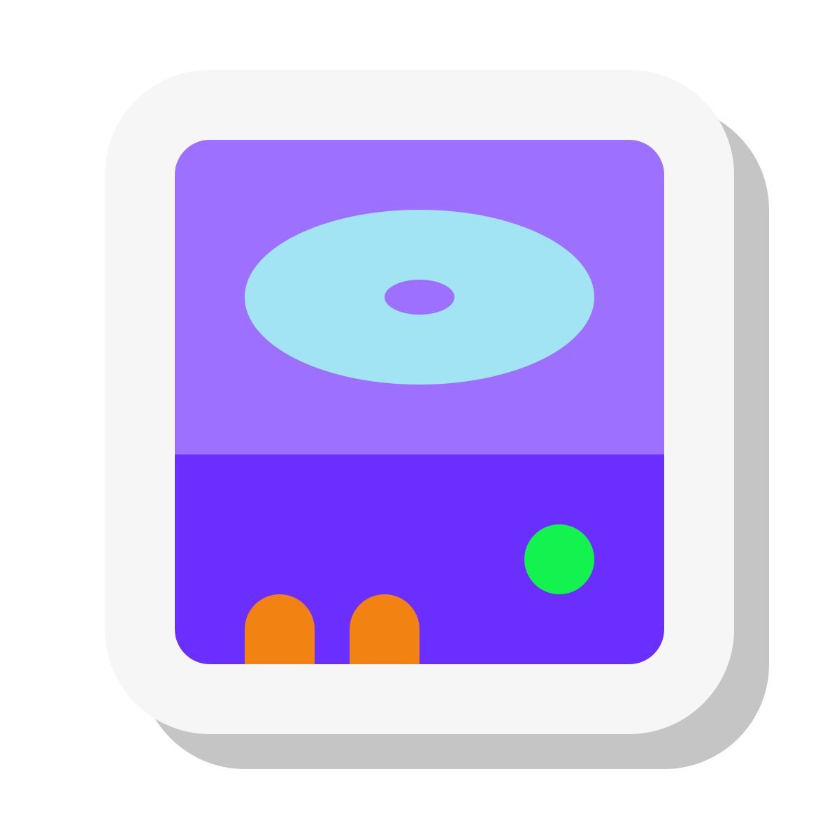 mini stickers style hdd icon