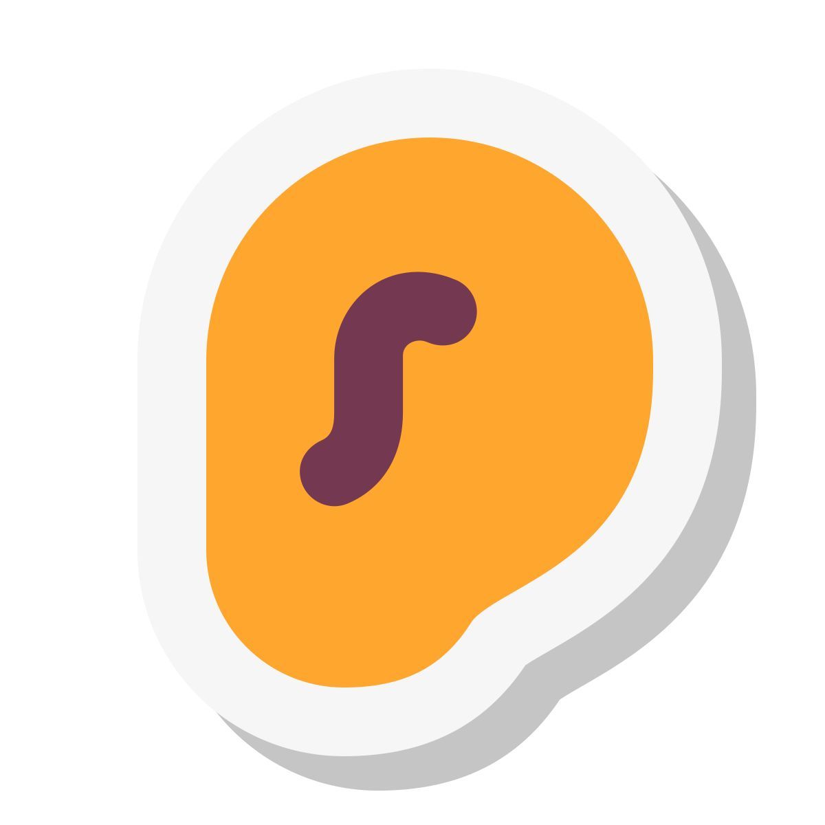 mini stickers style 听力 icon