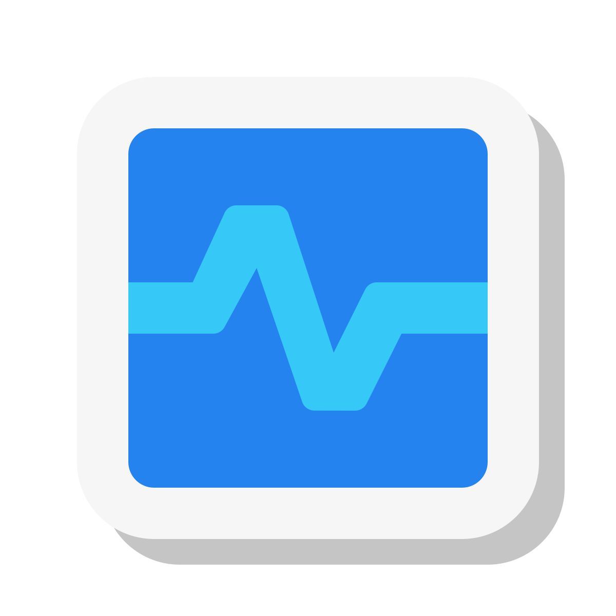 mini stickers style monitor cardíaco icon