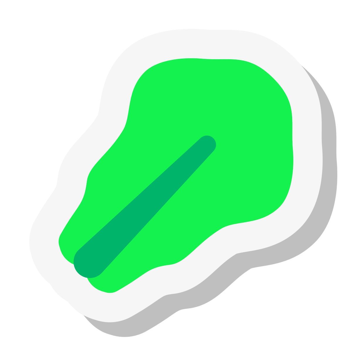 mini stickers style lattuga icon