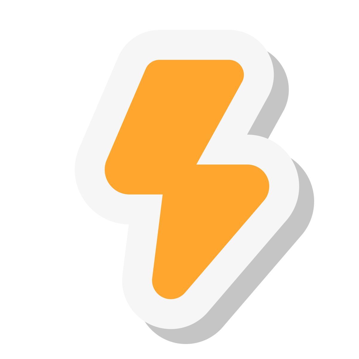 mini stickers style relâmpago icon