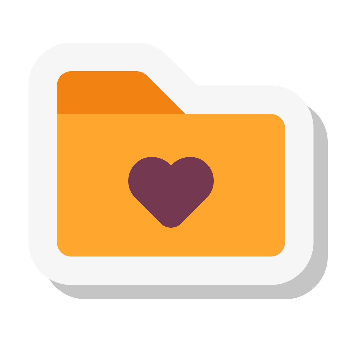 mini stickers style 즐겨 찾기 폴더 icon