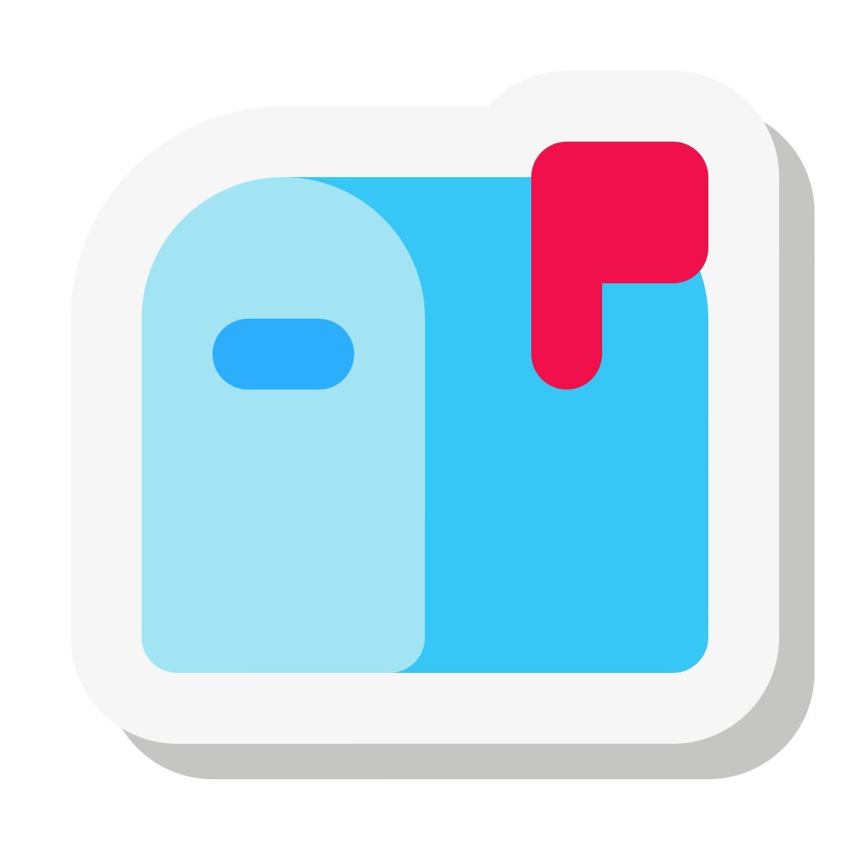 mini stickers style letterbox icon