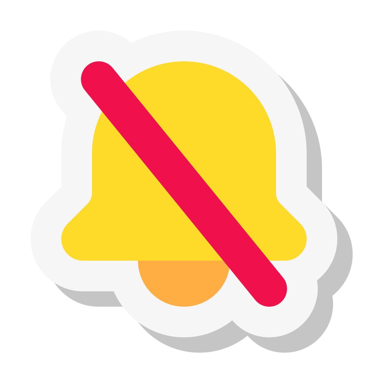 mini stickers style 없음 알림 없음 icon