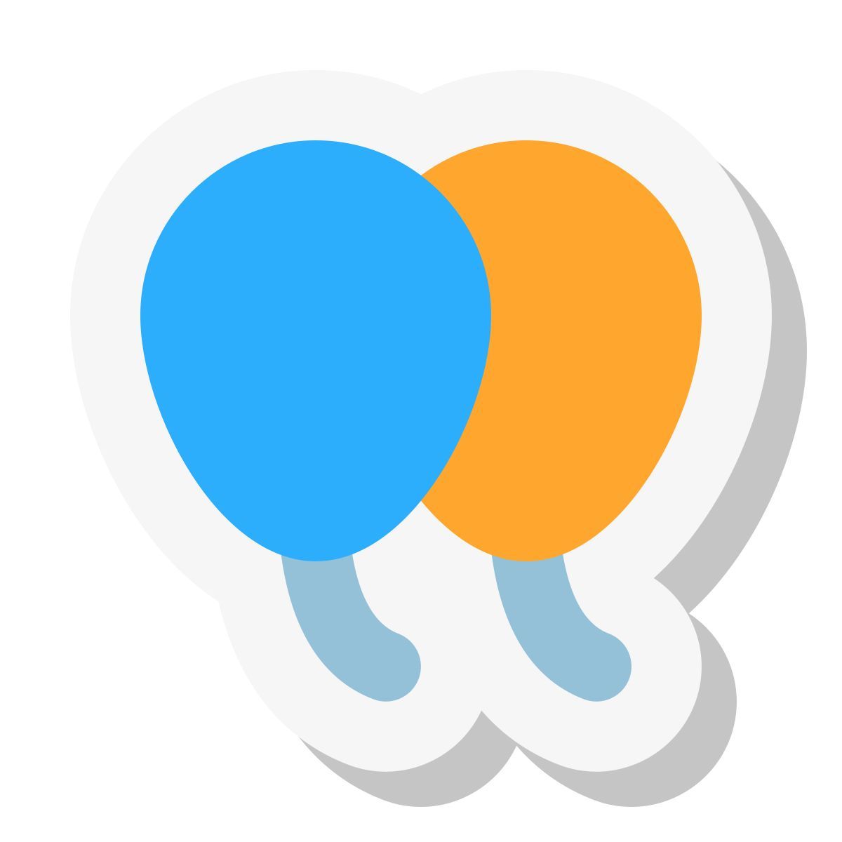 mini stickers style 聚会气球 icon