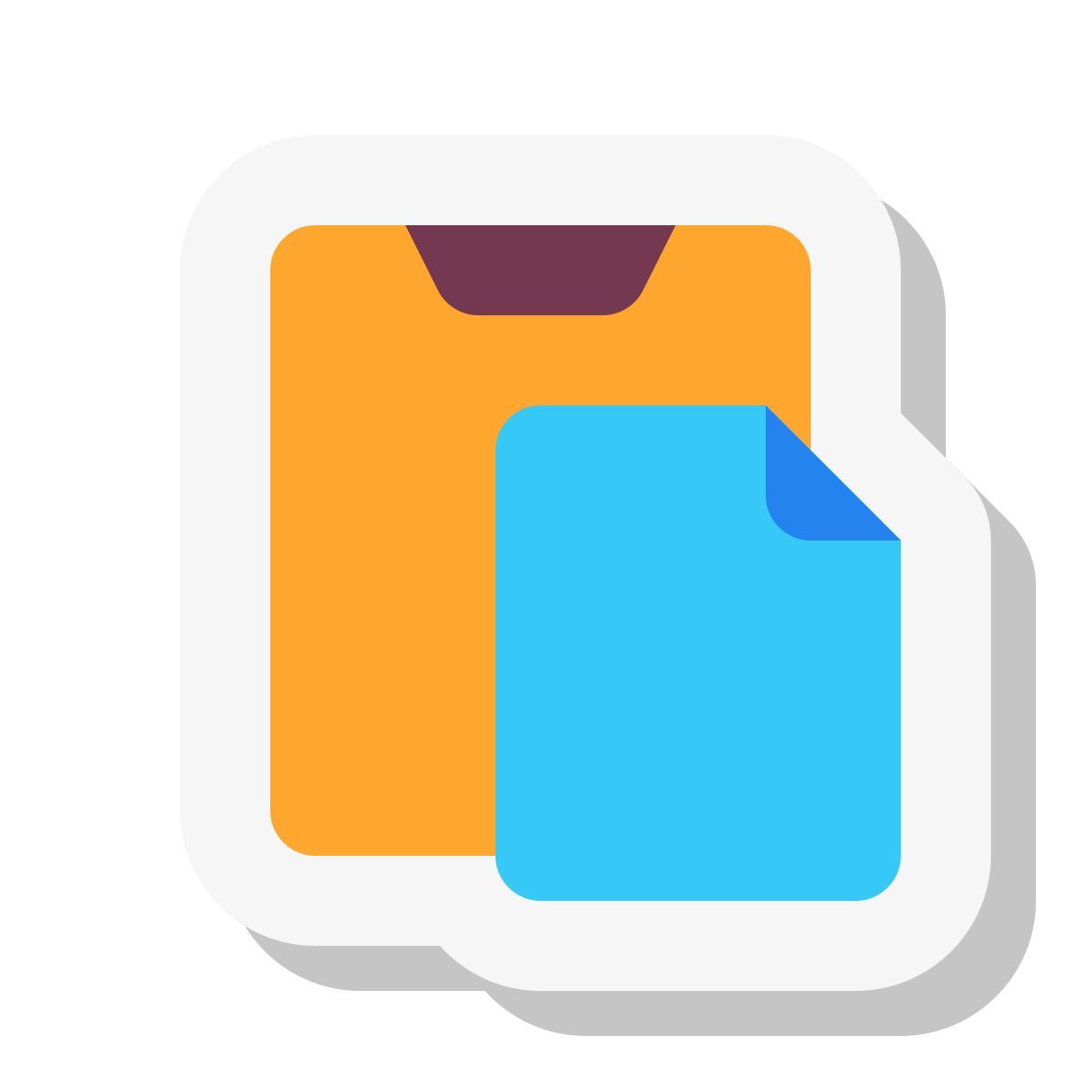 mini stickers style paste icon