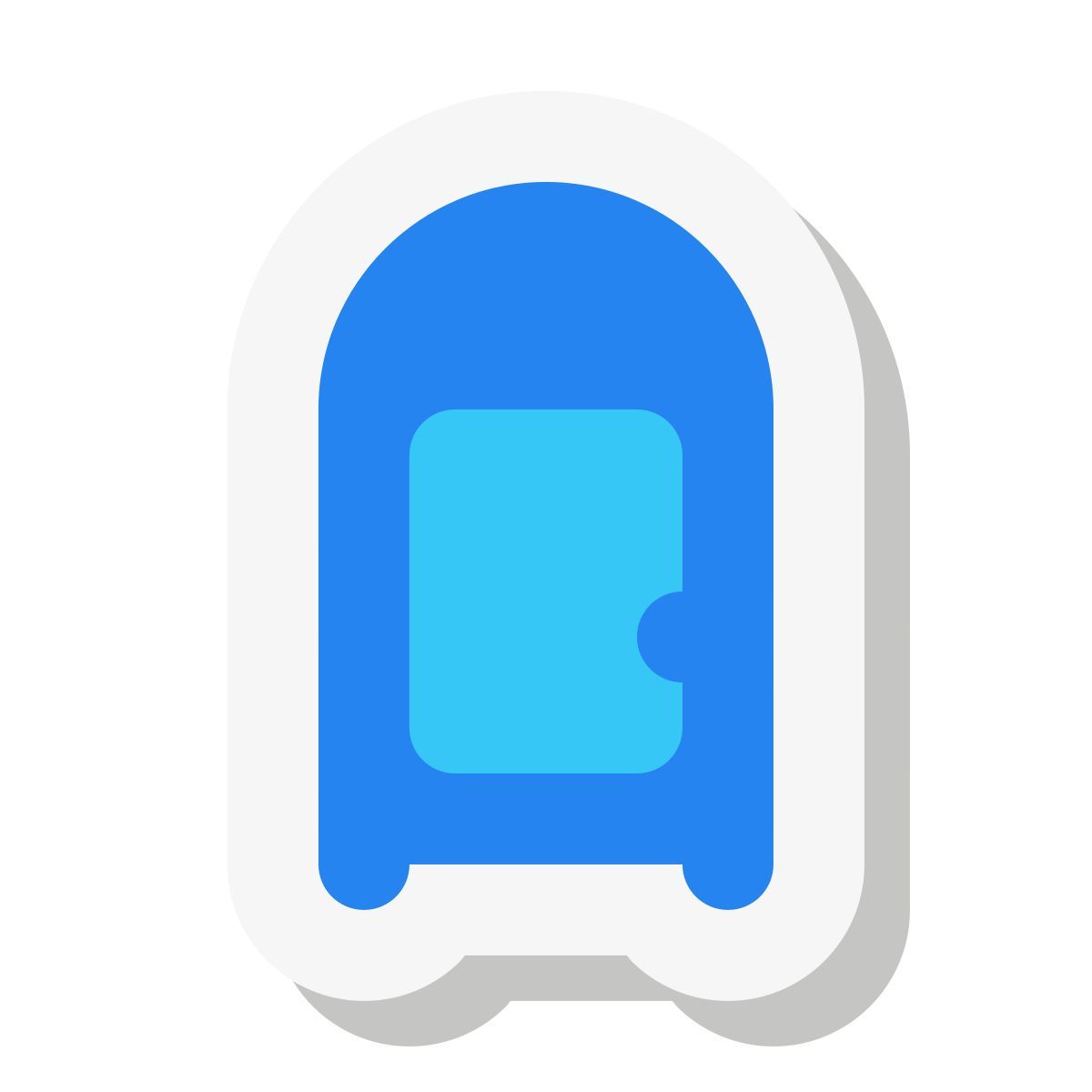 mini stickers style wc portatile icon