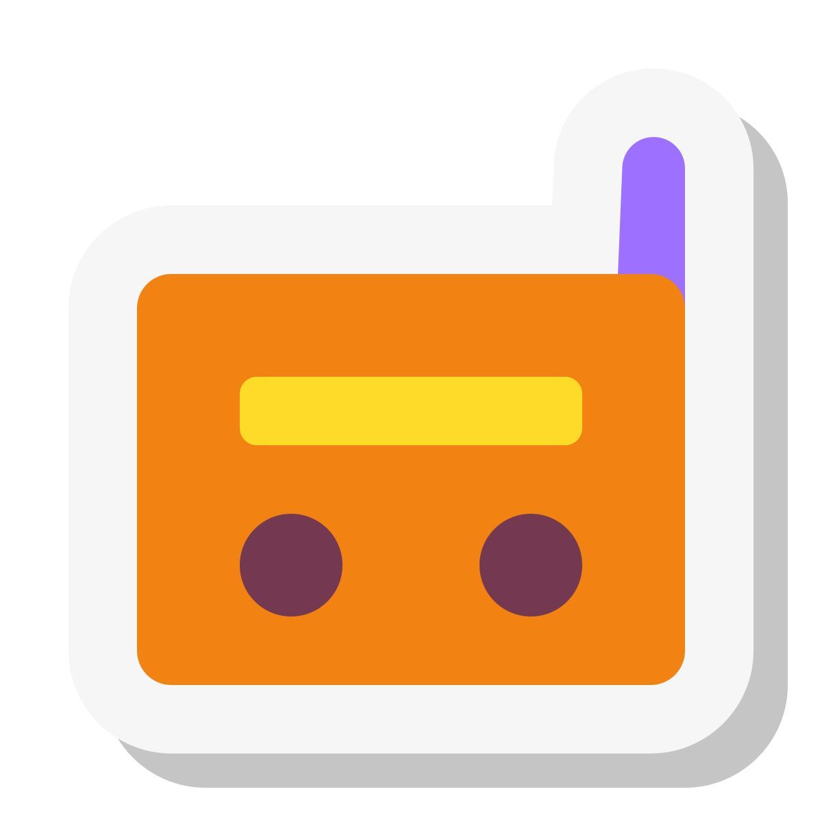 mini stickers style 无线电 icon