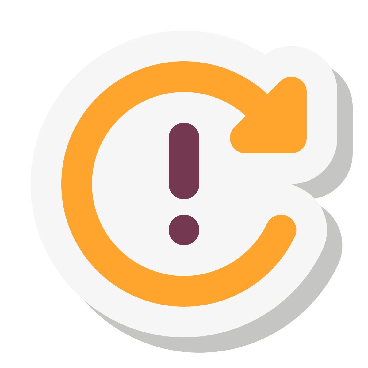 mini stickers style eccezione di appuntamento ricorrente icon