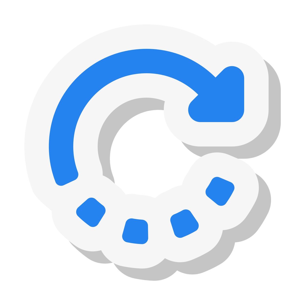 mini stickers style tourner à droite icon