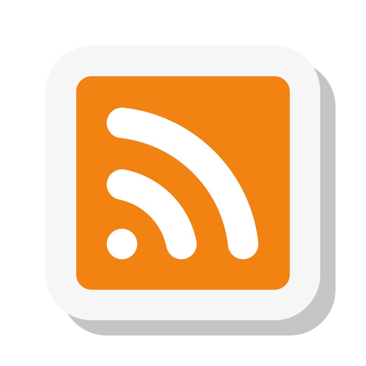 mini stickers style rss icon