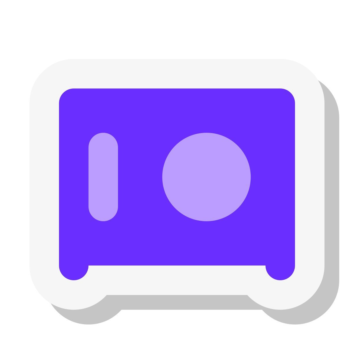 mini stickers style cassaforte icon